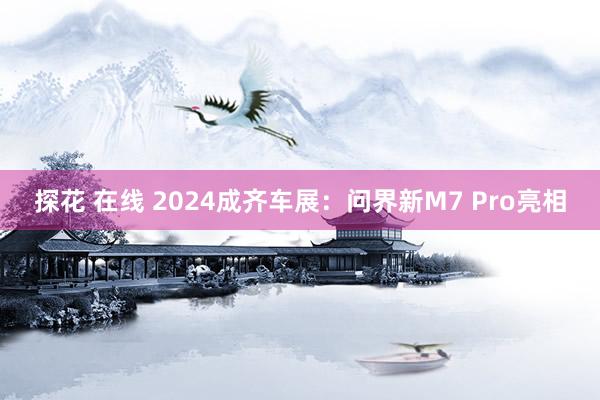 探花 在线 2024成齐车展：问界新M7 Pro亮相