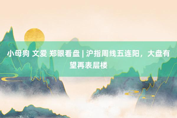 小母狗 文爱 郑眼看盘 | 沪指周线五连阳，大盘有望再表层楼