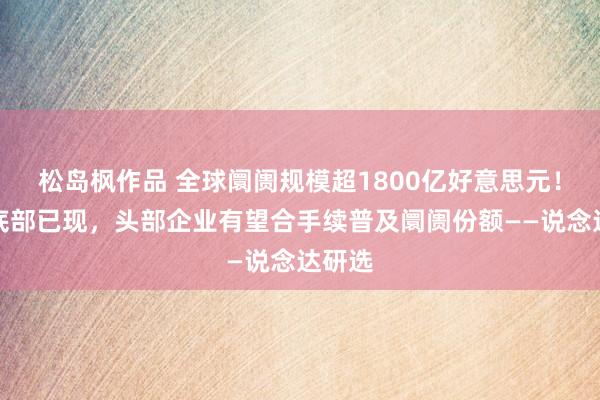 松岛枫作品 全球阛阓规模超1800亿好意思元！行业底部已现，头部企业有望合手续普及阛阓份额——说念达研选