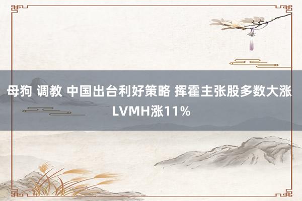 母狗 调教 中国出台利好策略 挥霍主张股多数大涨 LVMH涨11%