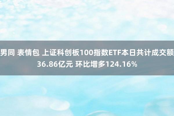 男同 表情包 上证科创板100指数ETF本日共计成交额36.86亿元 环比增多124.16%