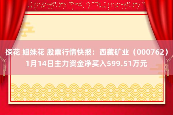 探花 姐妹花 股票行情快报：西藏矿业（000762）1月14日主力资金净买入599.51万元